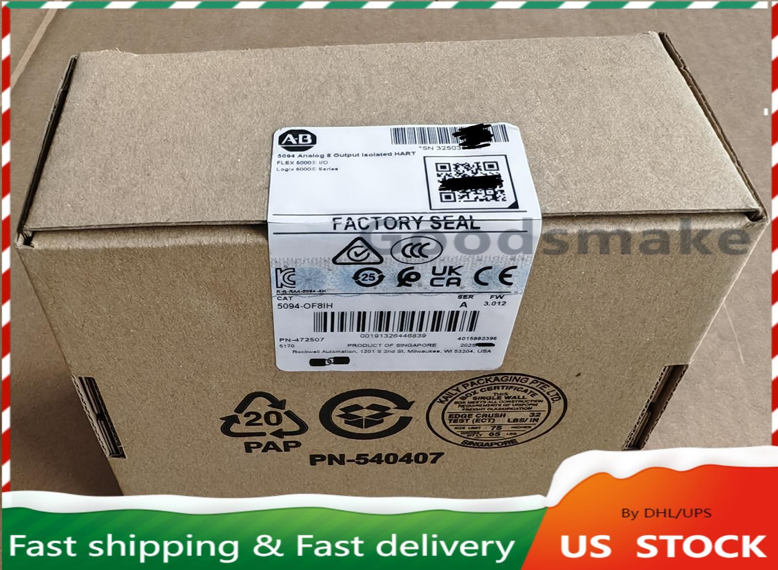 New Sealed 5094-OF8IH Seies A Flex 5000 I/O Analog 8 Output Module Safty DHL DHL