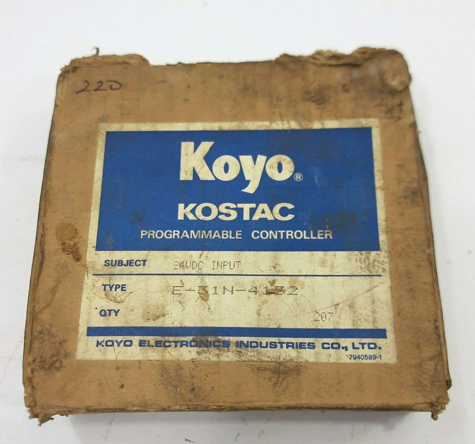Koyo Kostac E-31N-4132 7830632 Input Programmable Controller 24VDC Input