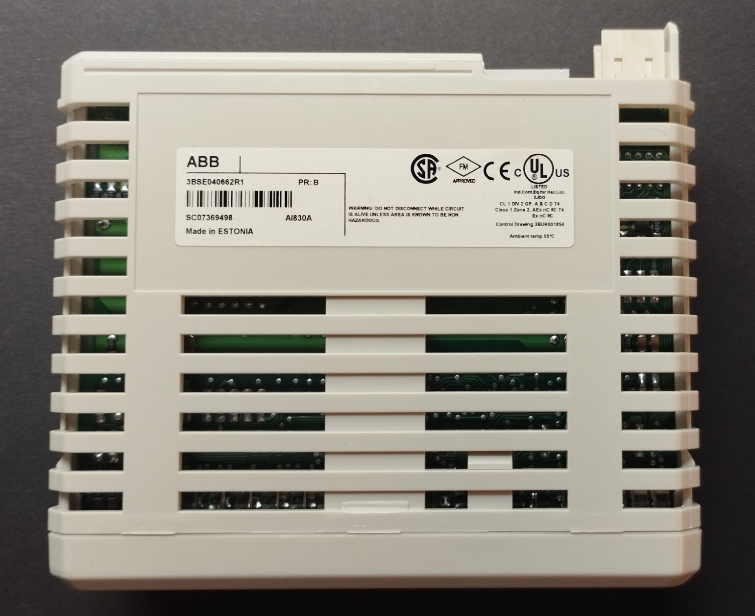 ABB 3BSE040662R1 S800 I/O Analog Input Module AI830A