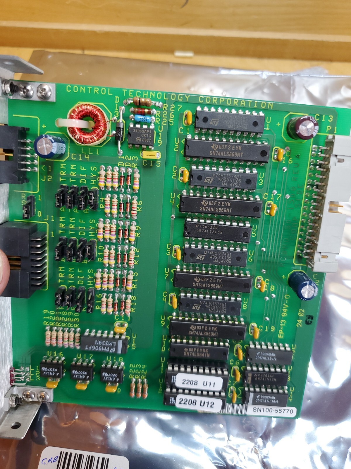 👀 CONTROL TECHNOLOGY CT MODEL 2208 COUNTER MODULE 50-1508 REV A
