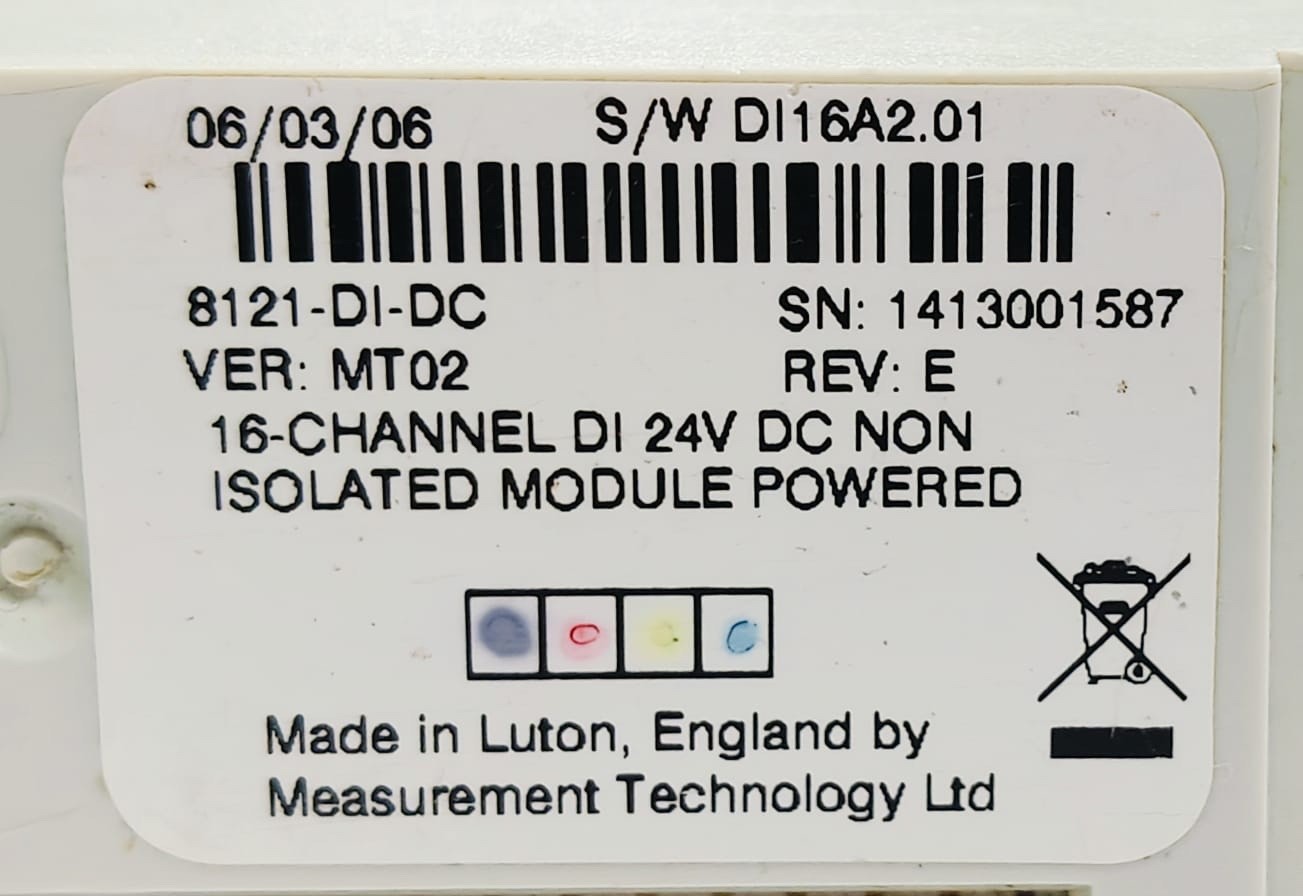 MTL 8121-DI-DC 16-Channel Discrete Input 24V DC Non-Isolated Power Module USED