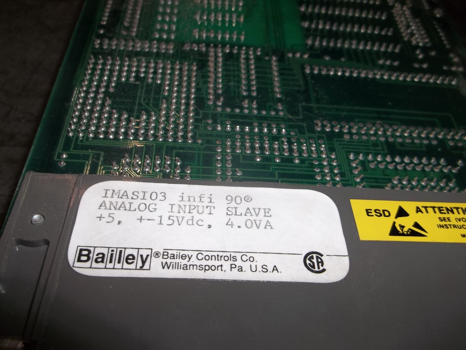 ABB BAILEY IMASI03 IMASIO3 IMAS103 INFI 90 ANALOG INPUT SLAVE MODULE PLC (340)