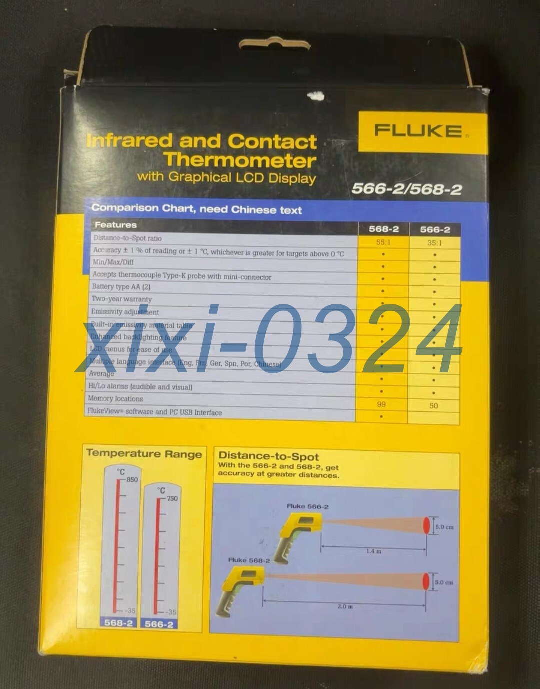 1pcs NEW FLUKE 568-2 nfrared temperature instrument DHL shipping