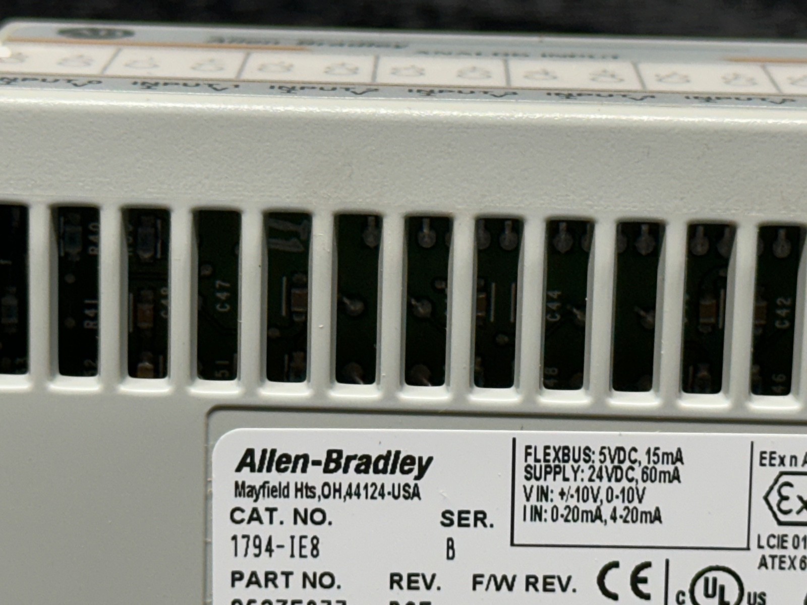 Allen Bradley 1794-IE8 1794-1E8 1794-1EB B 1794-TB3 Flex I/O Input Module 8 Pt