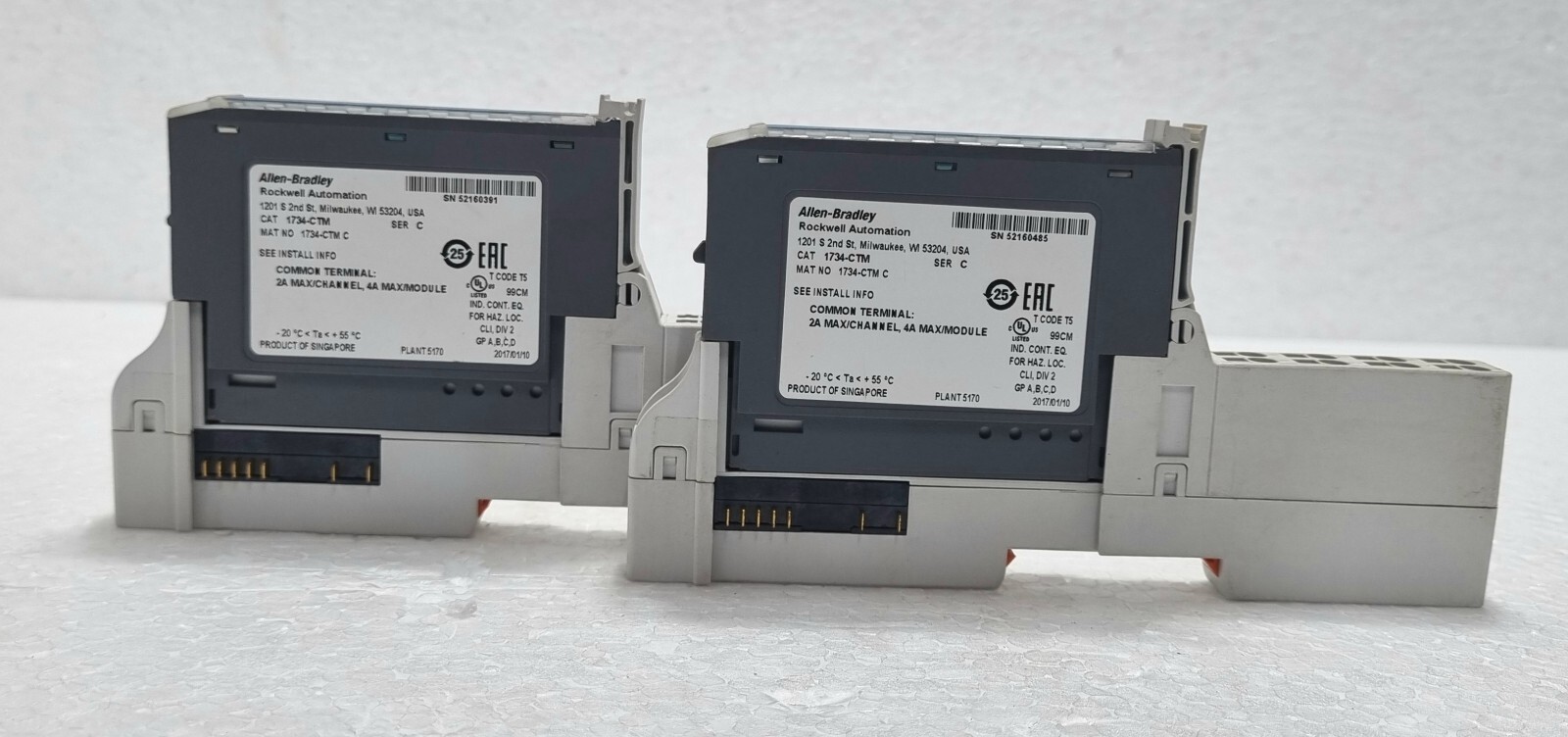 Allen Bradley 1734-CTM Module + 1734-TOP (Lot Of 2pcs)
