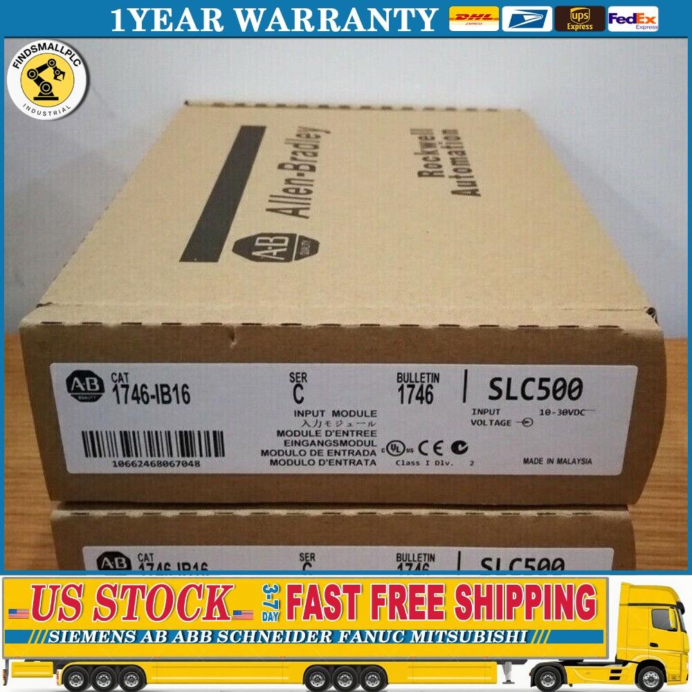 Allen-Bradley 1746-IB16 SER D SLC 500 PLC Digital Input Module US Free Tax
