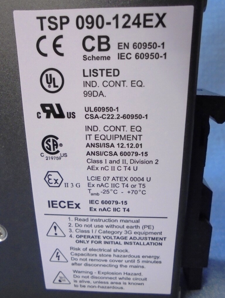 TRACO ELECTRIC POWER SUPPLY, TSP 090-124-EX, AC-DC, 24V