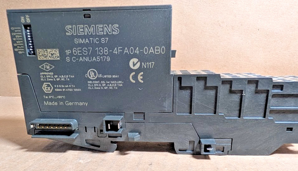 Siemens 6ES7138-4FA04-0AB0 SIMATIC DP 4/8 F-DI PROFIsafe, DC 24V, ET200S