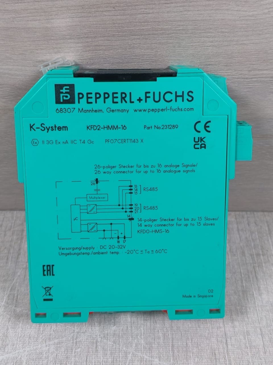 Pepperl + Fuchs KFD2-HMM-16 HART MUX Primary Module 231289-New Without Box
