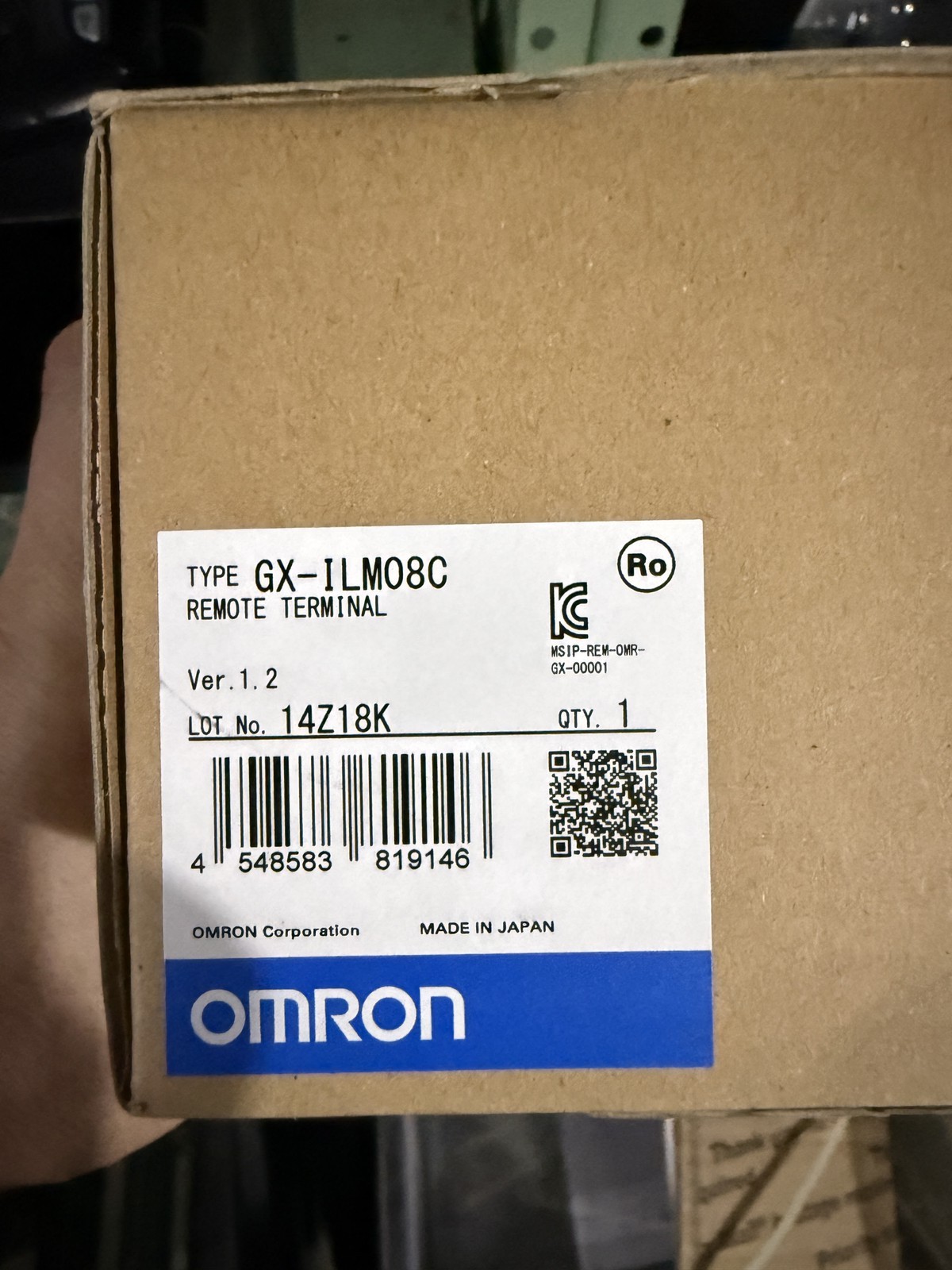 Omron GX-ILM08C IO-Link Master 8-Port EtherCAT IP67 M12 24VDC Hazloc NEW Sealed