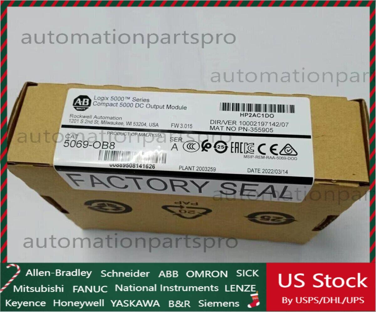 Allen Bradley 5069-OB8 Compact 5000 DC Output Module 5069OB8 Factory Sealed