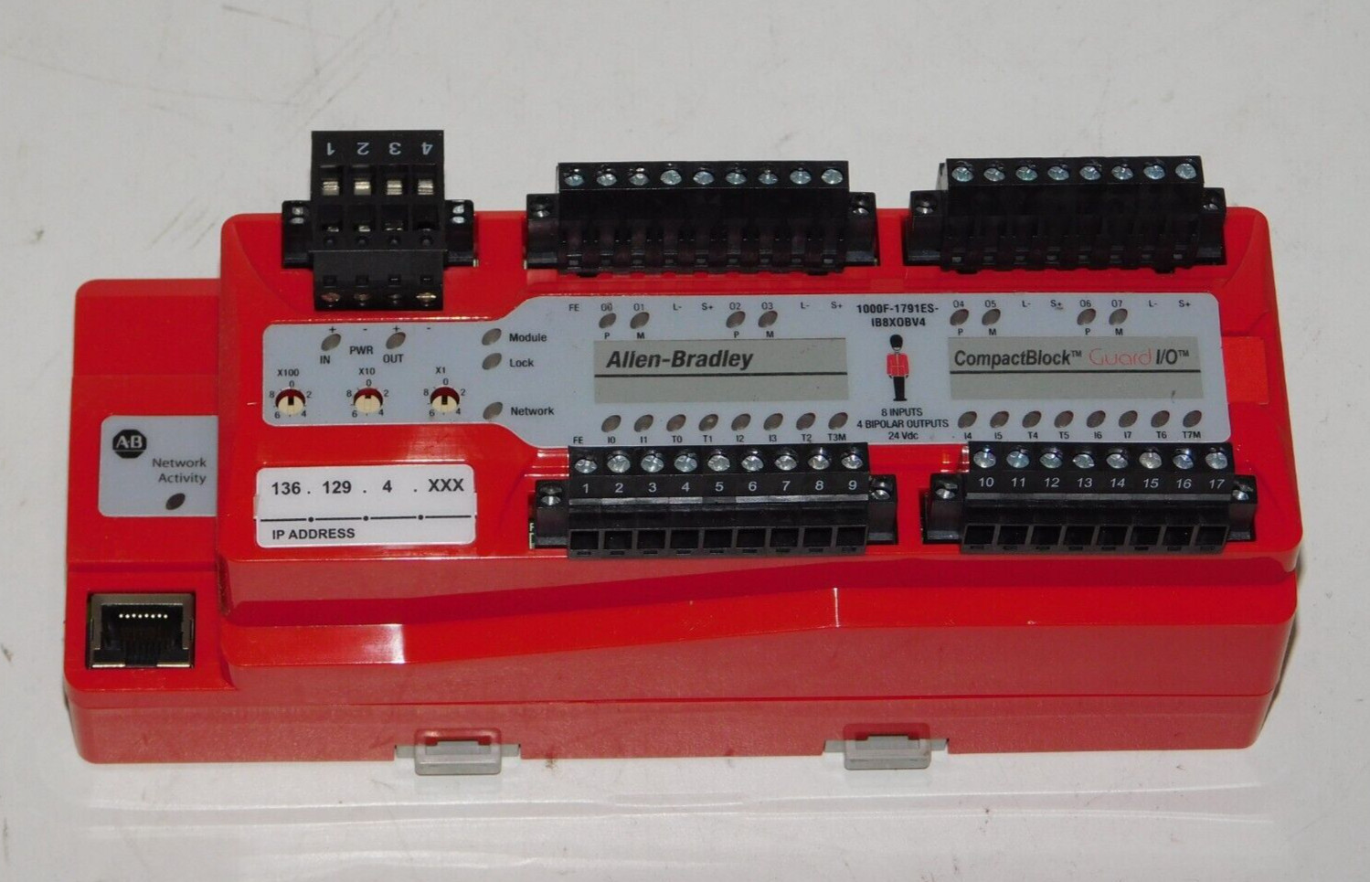 New Allen Bradley 1000F 1791ES-IB8XOBV4 A Compact Block Guard I/O Input Module