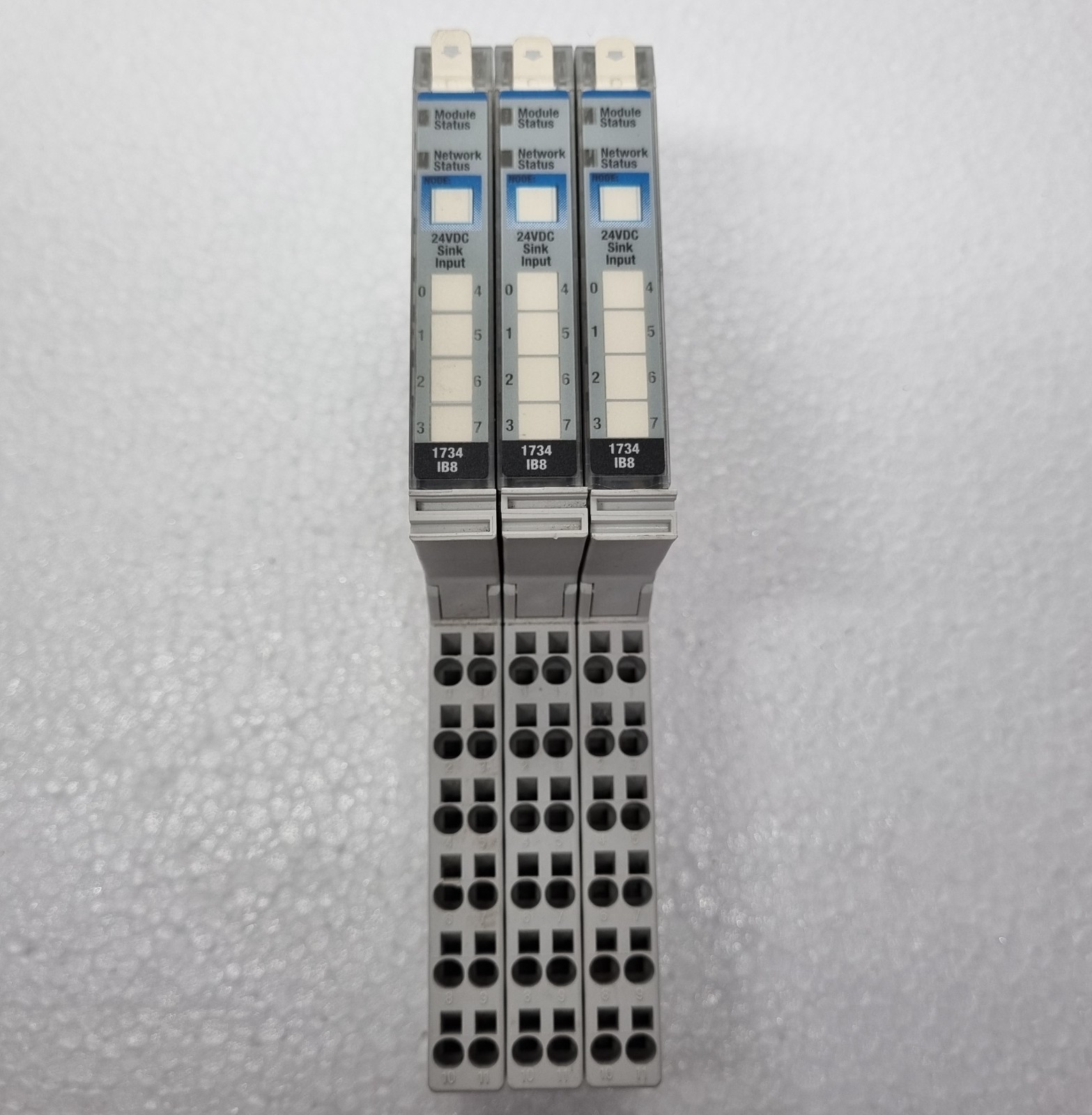 Allen-Bradley 1734-IB8 SER. D 24VDC 8 POINT DIGITAL SINK INPUT MODULE (LOT OF 3)
