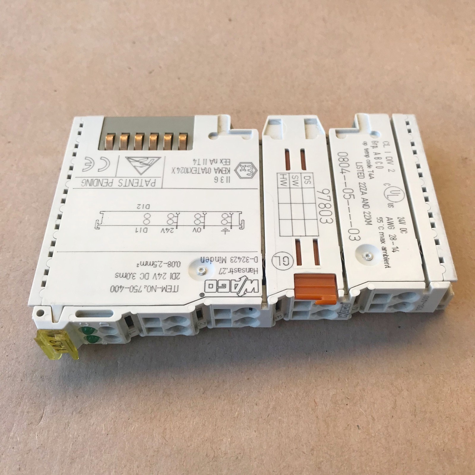 WAGO 750-400 INPUT MODULE