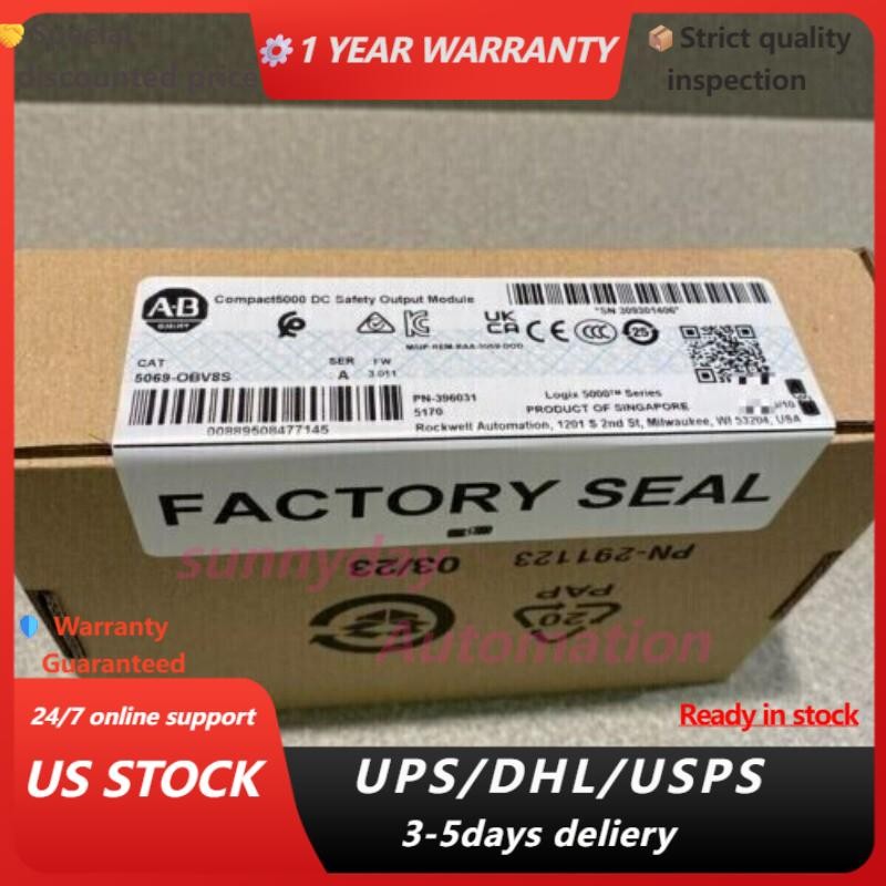 AB 5069-OBV8S Compact I/O 8-Ch Safety Output Module New Factory Sealed