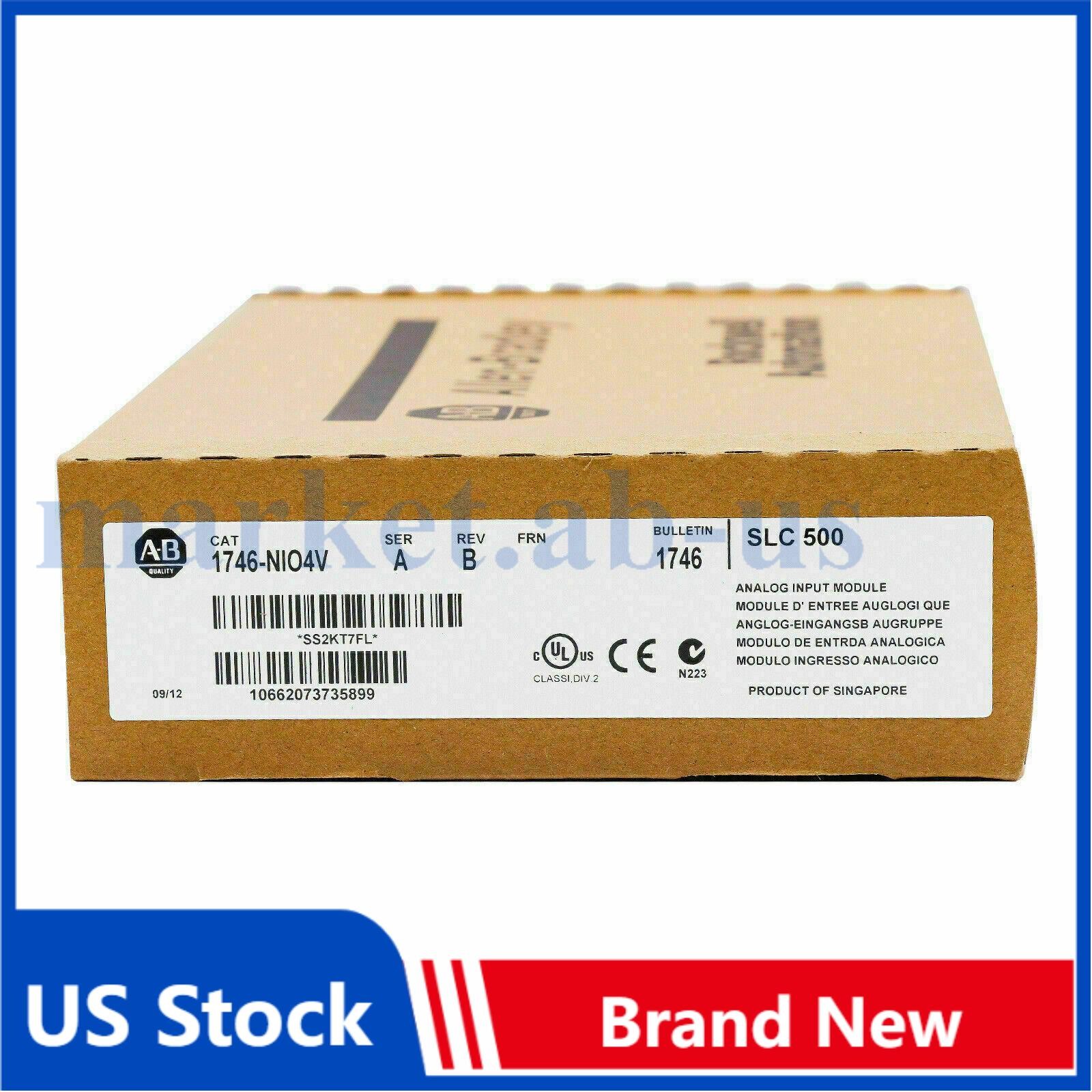 Sealed AB 1746-NIO4V SER A SLC 500 Analog Output Module FAST SHIP US Free Tax