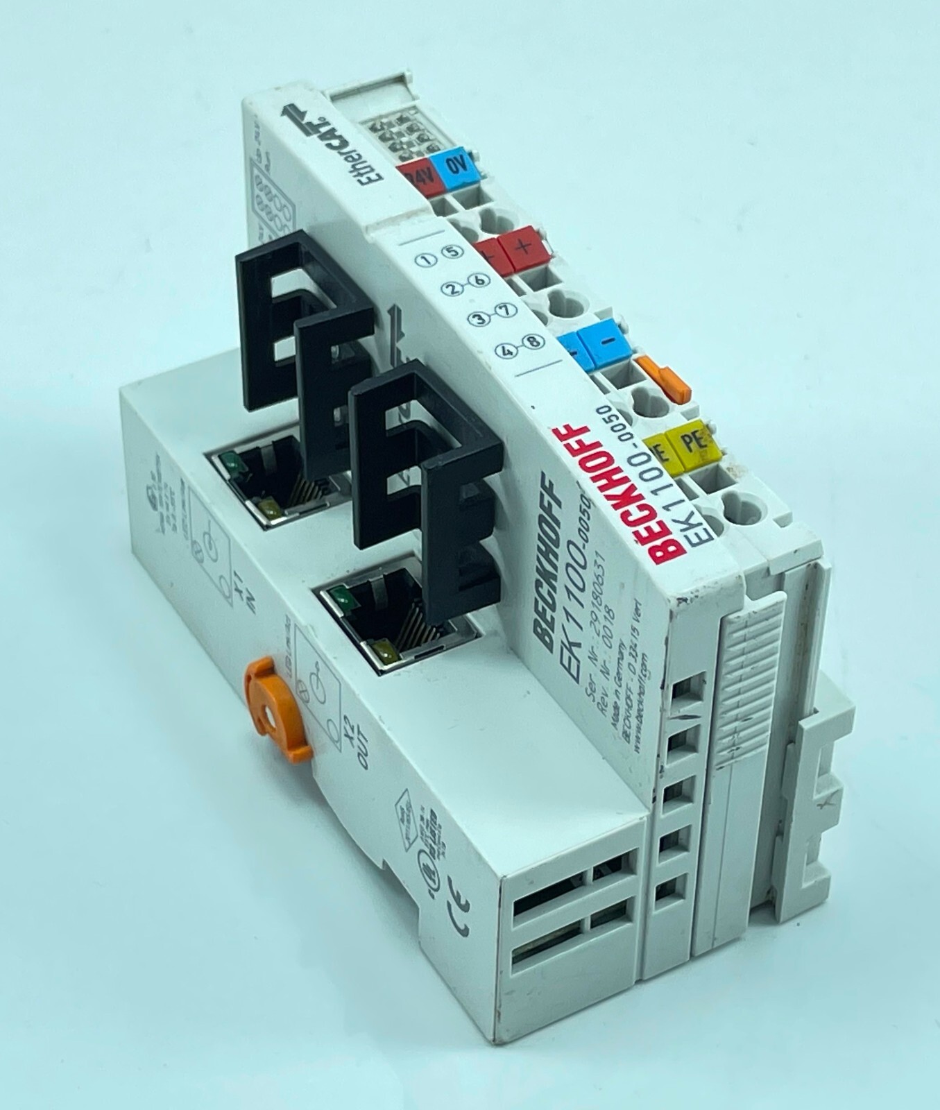 Beckhoff EK1100-0050 Couper EtherCAT Terminals 24 Vdc 100Mbit Transfer Rate