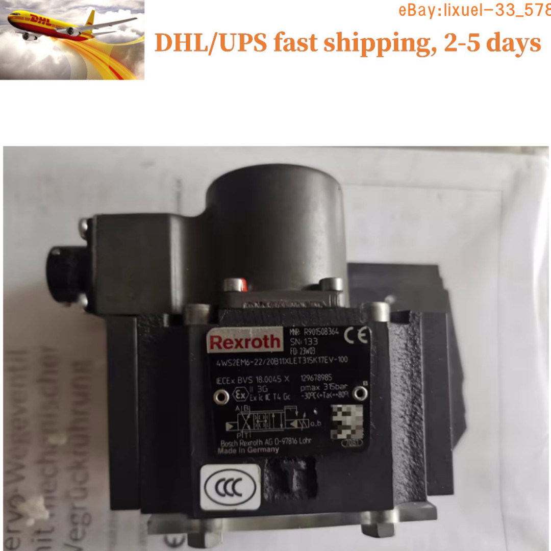 Rexroth R901508364 4WS2EM6-2X/20B11XLET315K17EV-100 servo valve DHL shipping