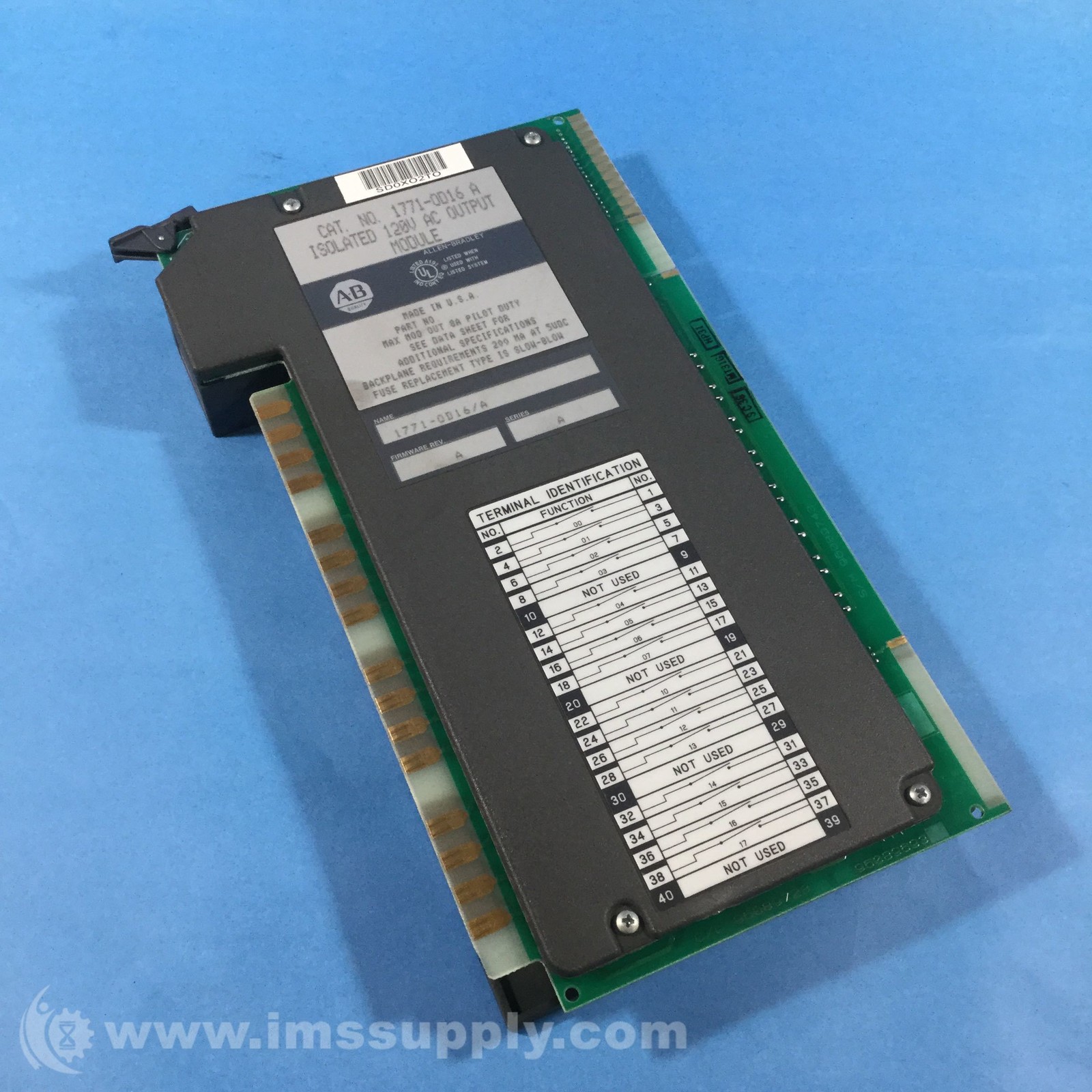 Allen Bradley 1771-OD16 Isolated 120V AC Output Module USIP