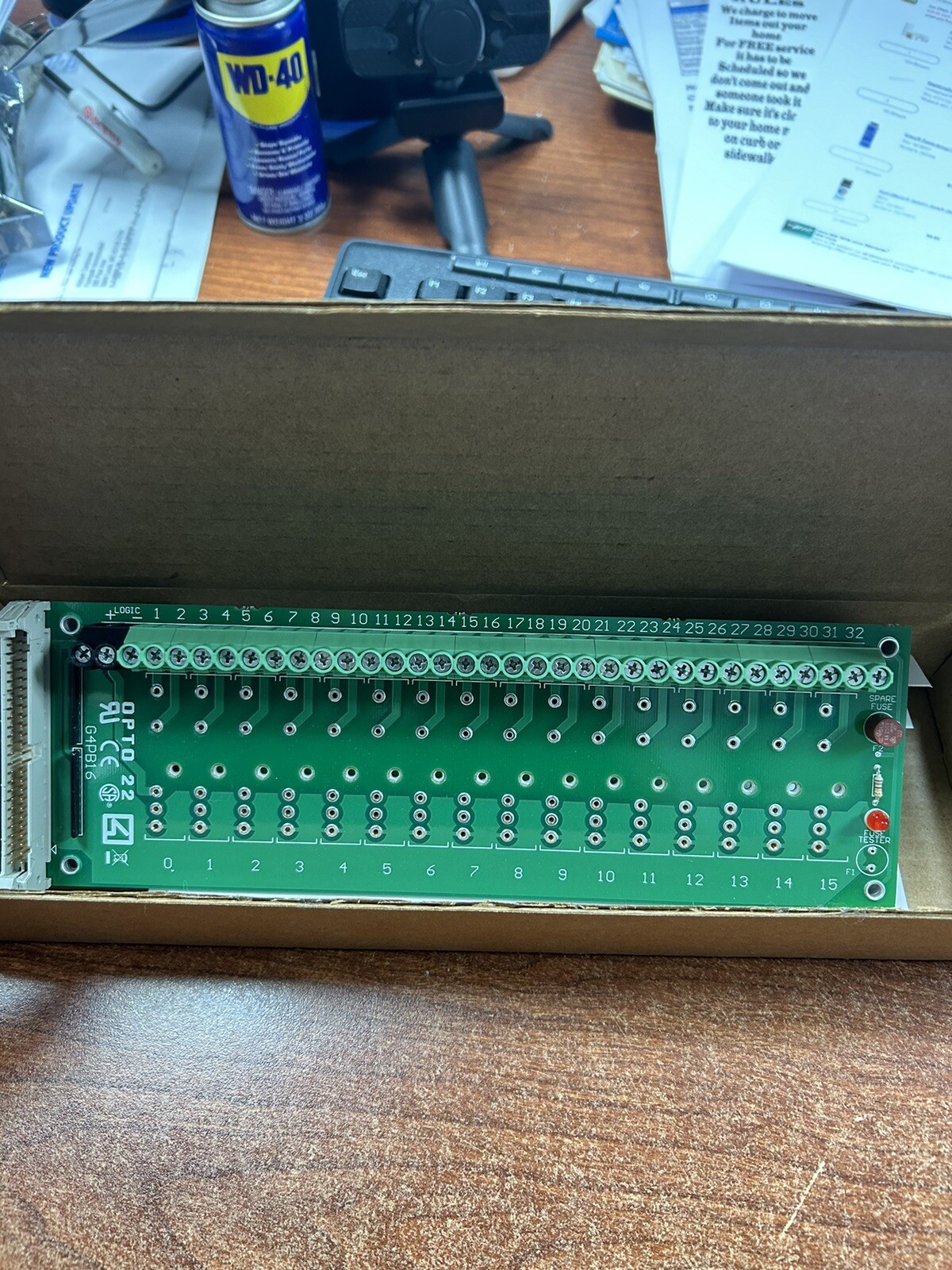 OPTO 22 000228D RELAY CIRCUIT BOARD CARD