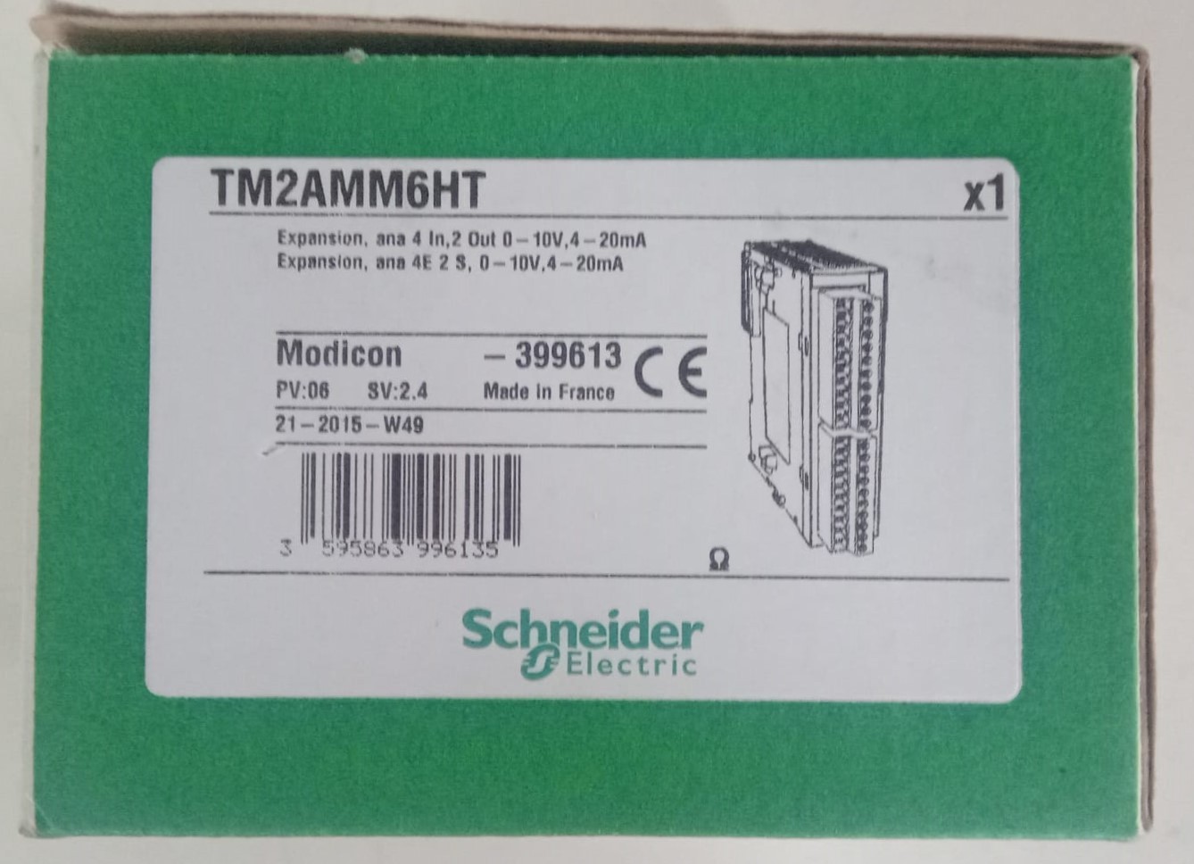TM2AMM6HT Schneider Electric Analog I/O Module M238 – 4 inp