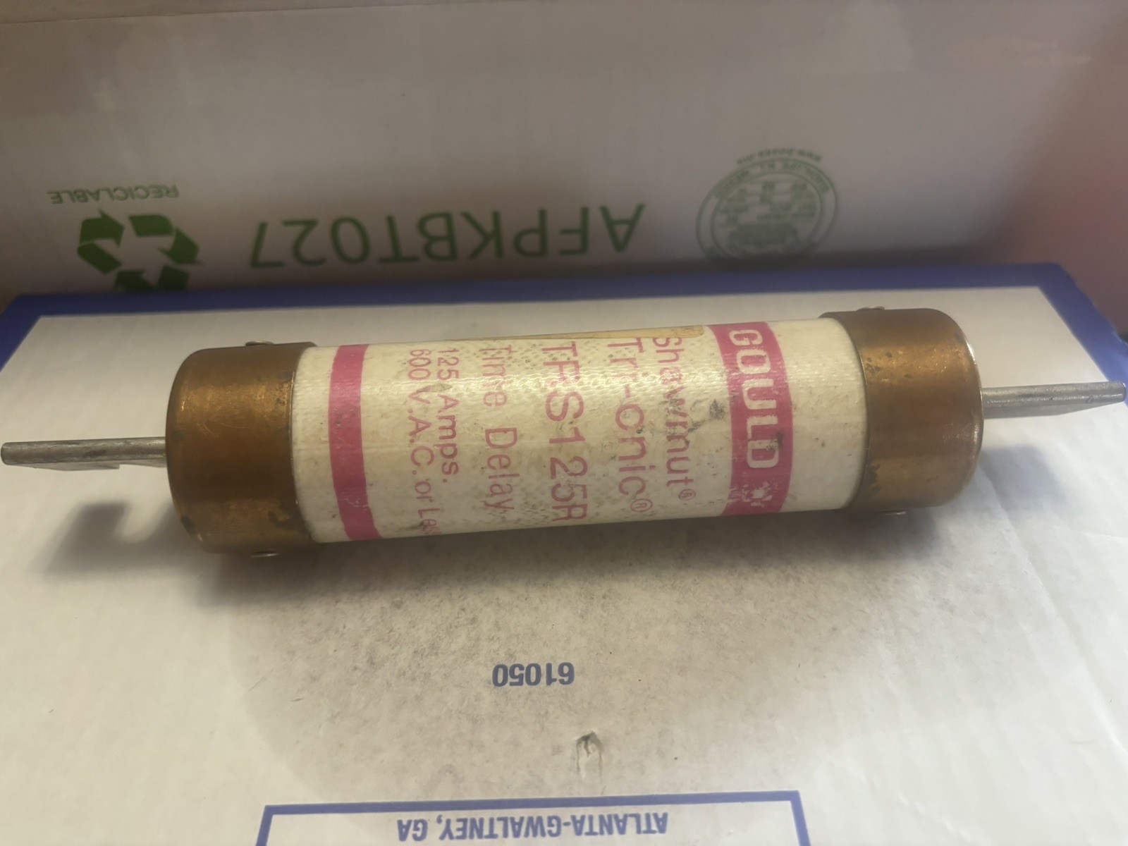 GOULD-SHAWMUT TRS125R TRI-ONIC TIME-DELAY FUSE