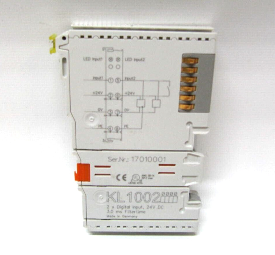 Beckhoff 2 x 24VDC Digital Input I/O Module KL1002