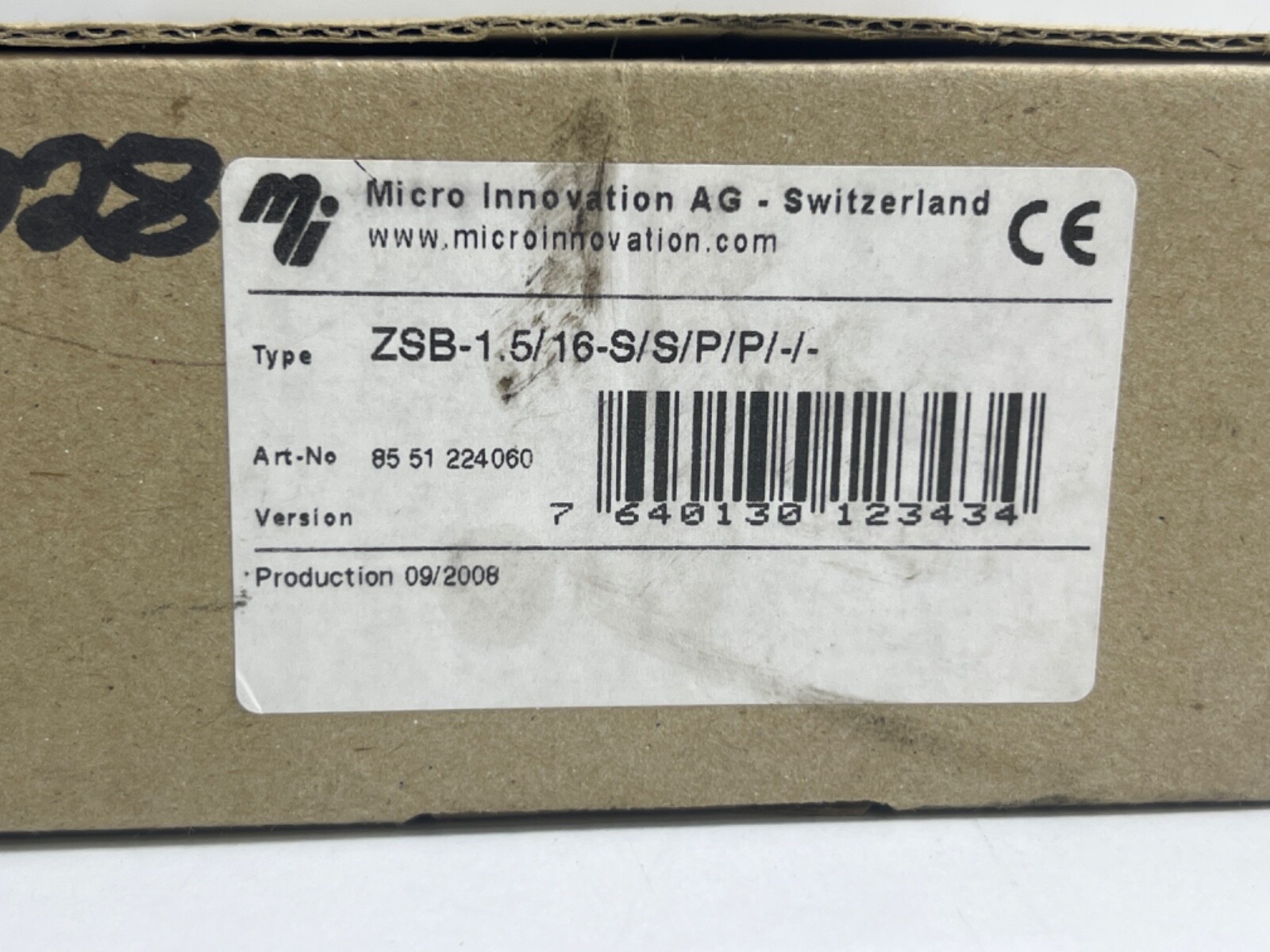 MICRO INNOVATION ZSB-1.5/16-S/S/P/P/-/- Base Module/Terminal Block Assembly