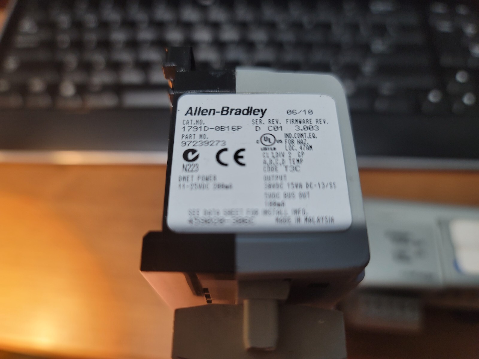 ALLEN BRADLEY – COMPACT BLOCK I/O + Expansion — 1791D-16B0 — 1791D-OB16P