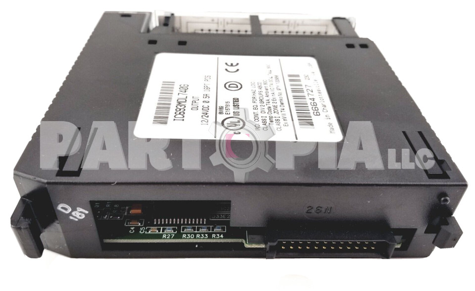 GE FANUC IC693MDL740G Output Module, 12/24Vdc, 0.5A, 16Pt, Positive Logic