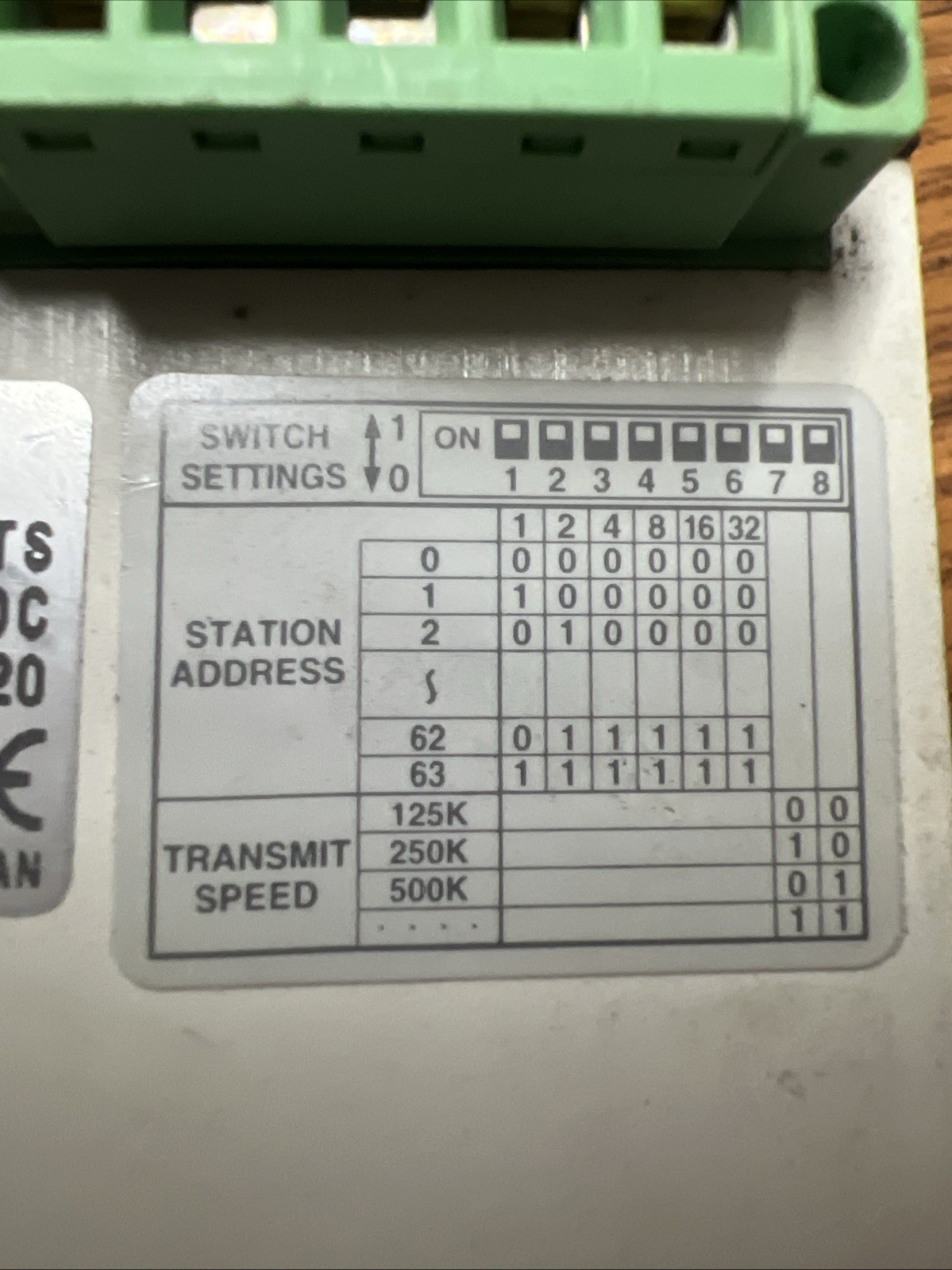 SMC DeviceNet Serial Unit EX120-SDN1 PLC MODULE 16 Points