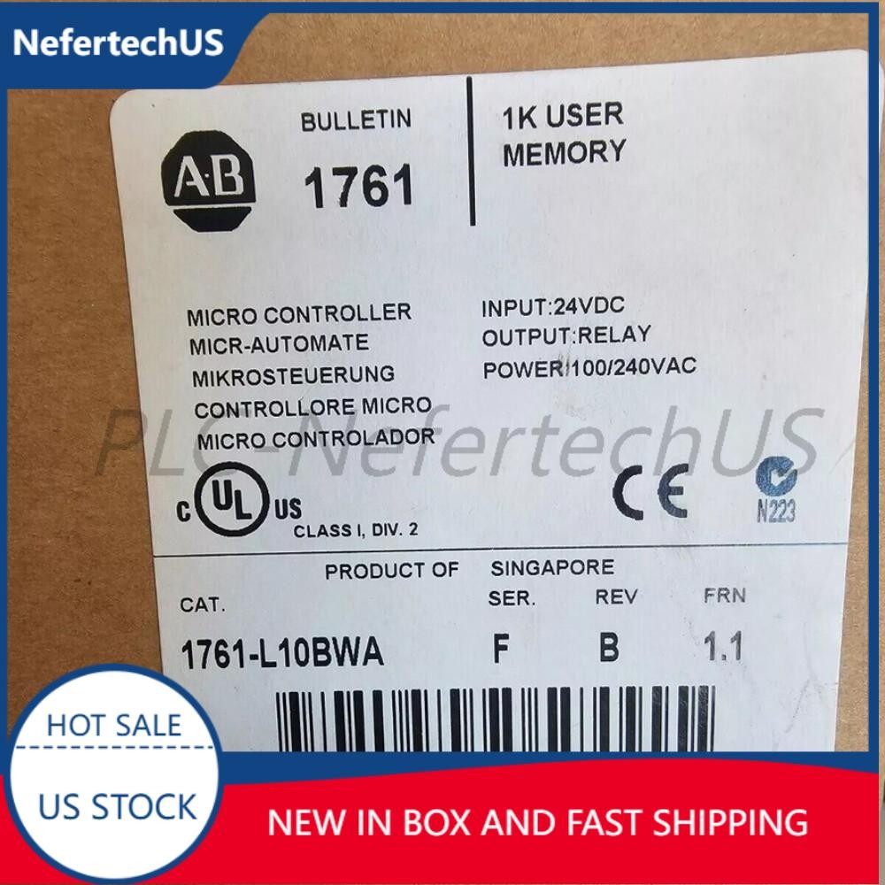NEW Sealed AB 1761-L10BWA MICROLOGIX 1000 Controller AB 1761L10BWA US Free Tax