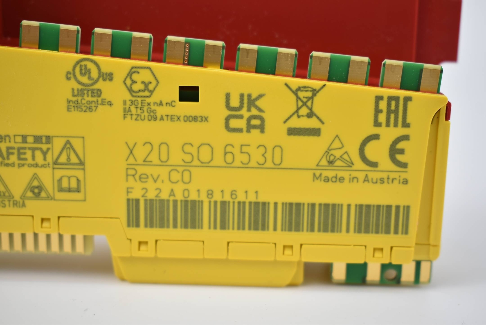 B&R Module 6 Safe Relay Outputs X20SO6530 ( X20 SO 6530 ) Rev C0