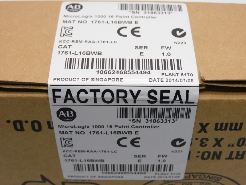 New Sealed AB 1761-L16BWB/E MicroLogix 1000 16 Point Controller 1761L16BWB serE