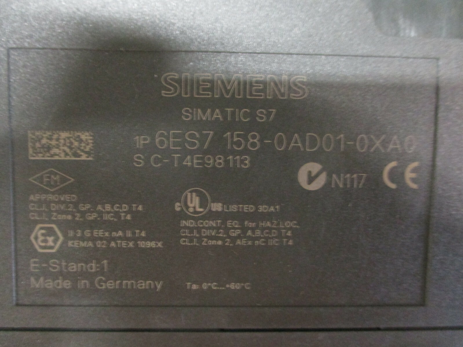 Siemens 6ES7 158-0AD01-0XA0 Simatic S7 PLC Module 6ES7158-0AD01-0XA0 *Tested*