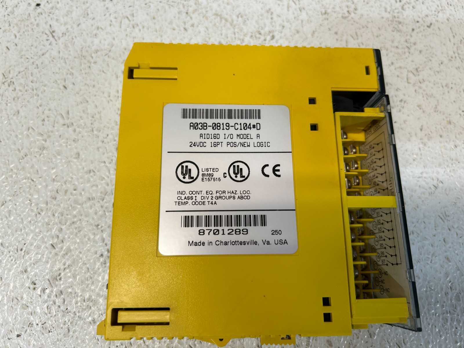Fanuc A03B-0819-C104#D AID16D I/O Model A