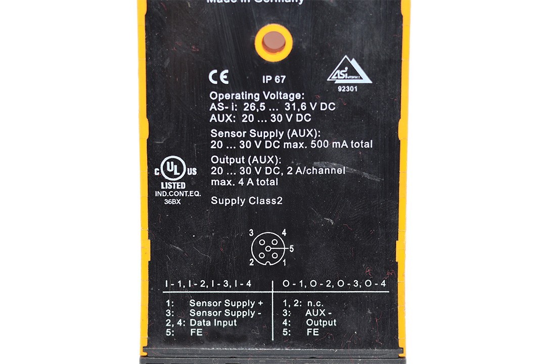 IFM AC2466 AS-Interface Compact Line module M12 4 DI 4 DO