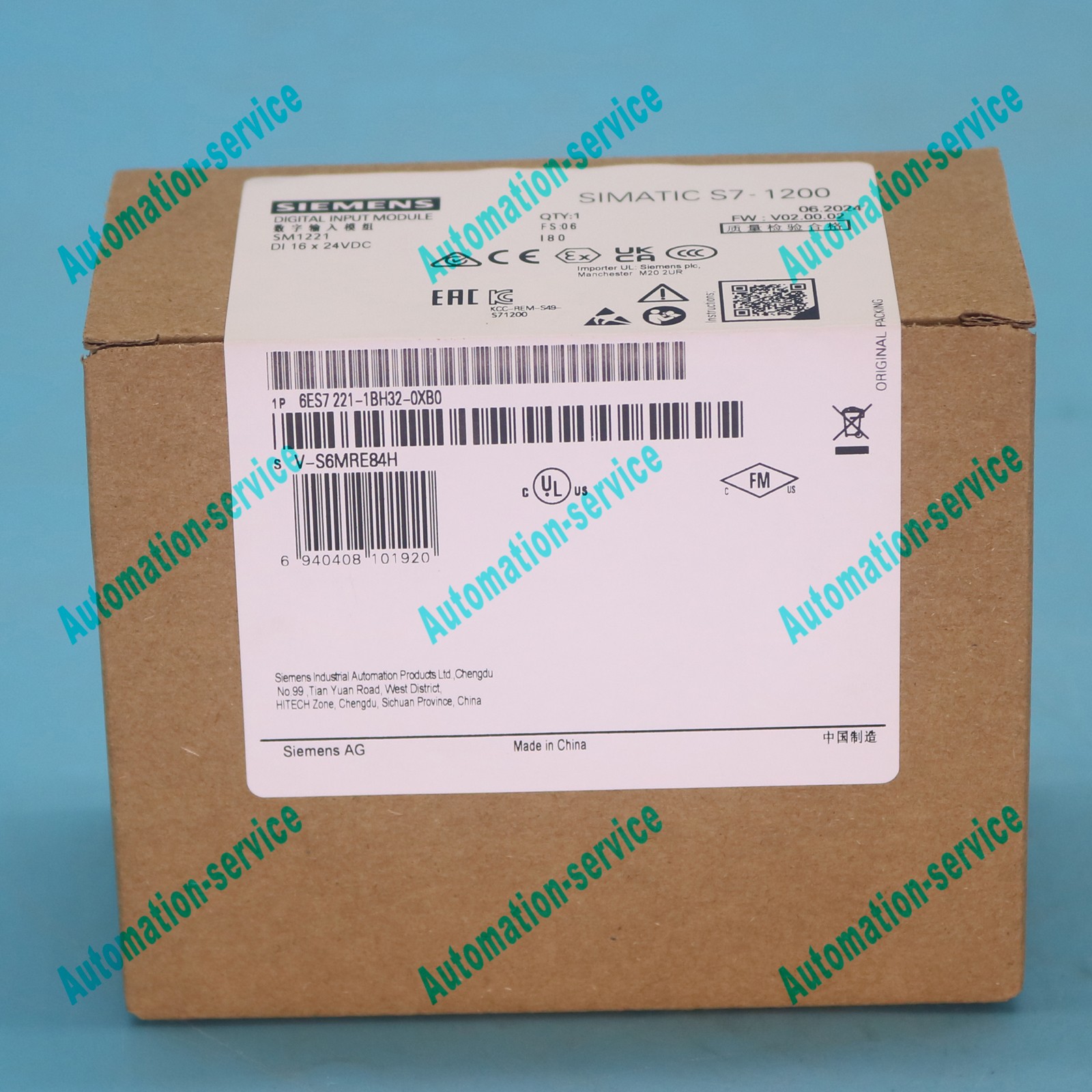 One SIEMENS NEW PLC Module 6ES7 221-1BH32-0XB0 6ES7221-1BH32-0XB0 DHL SHIPPING