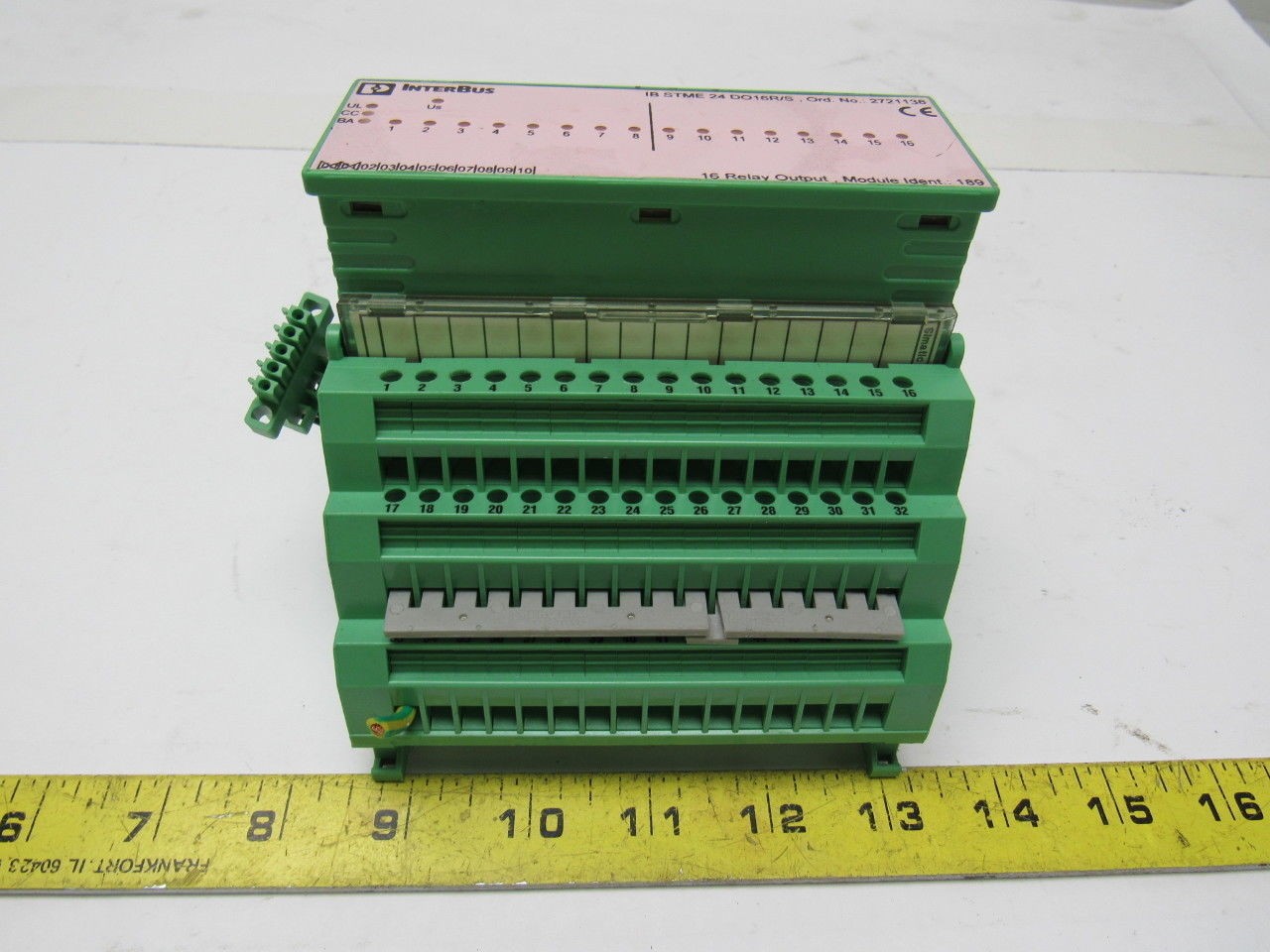Phoenix Contact IB STME 24 DO 16 R/S InterBus 16 Output Relay Module