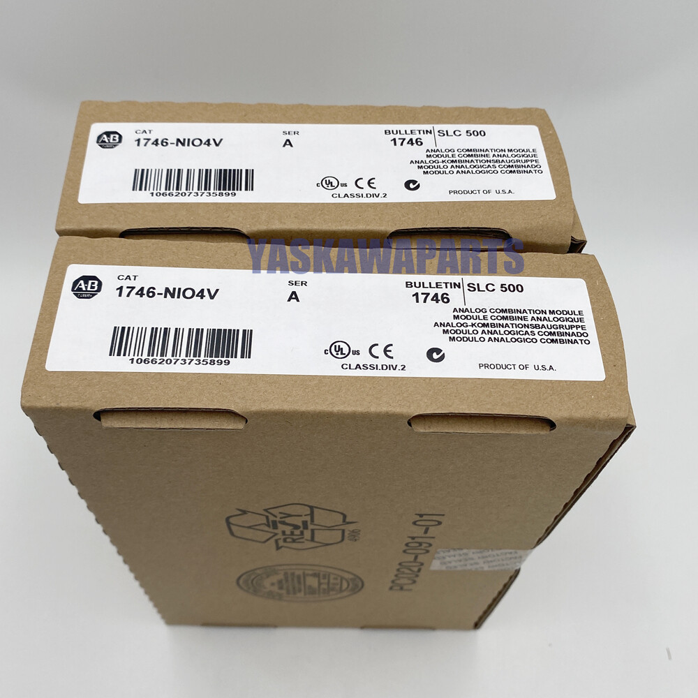 AB 1746-NIO4V Series A SLC 500 Analog Module 1746NIO4V 2023 New Factory Sealed