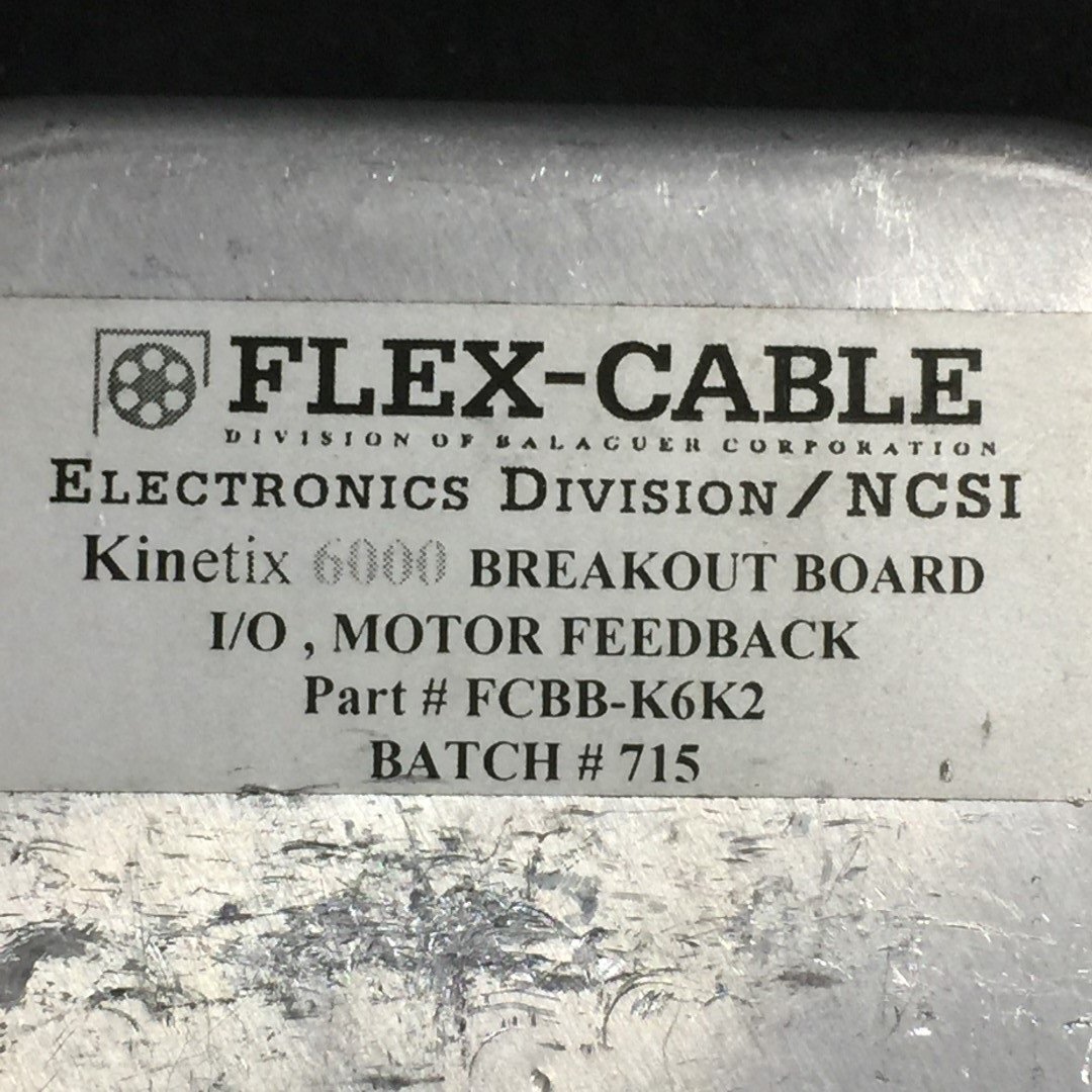 Flex-Cable FCBB-K6K2 Kinetix 6000 Breakout Board I/O Motor Feedback Mod.