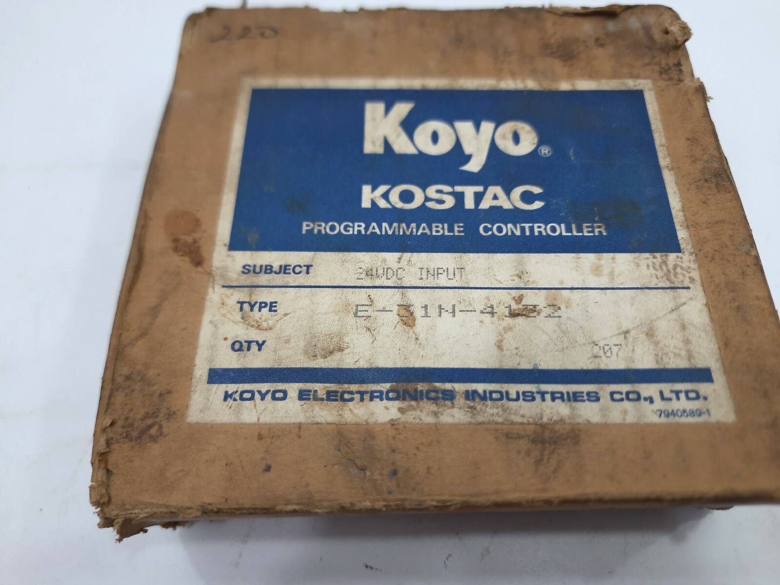 Koyo Kostac E-31N-4132 7830632 Input Programmable Controller 24VDC Input
