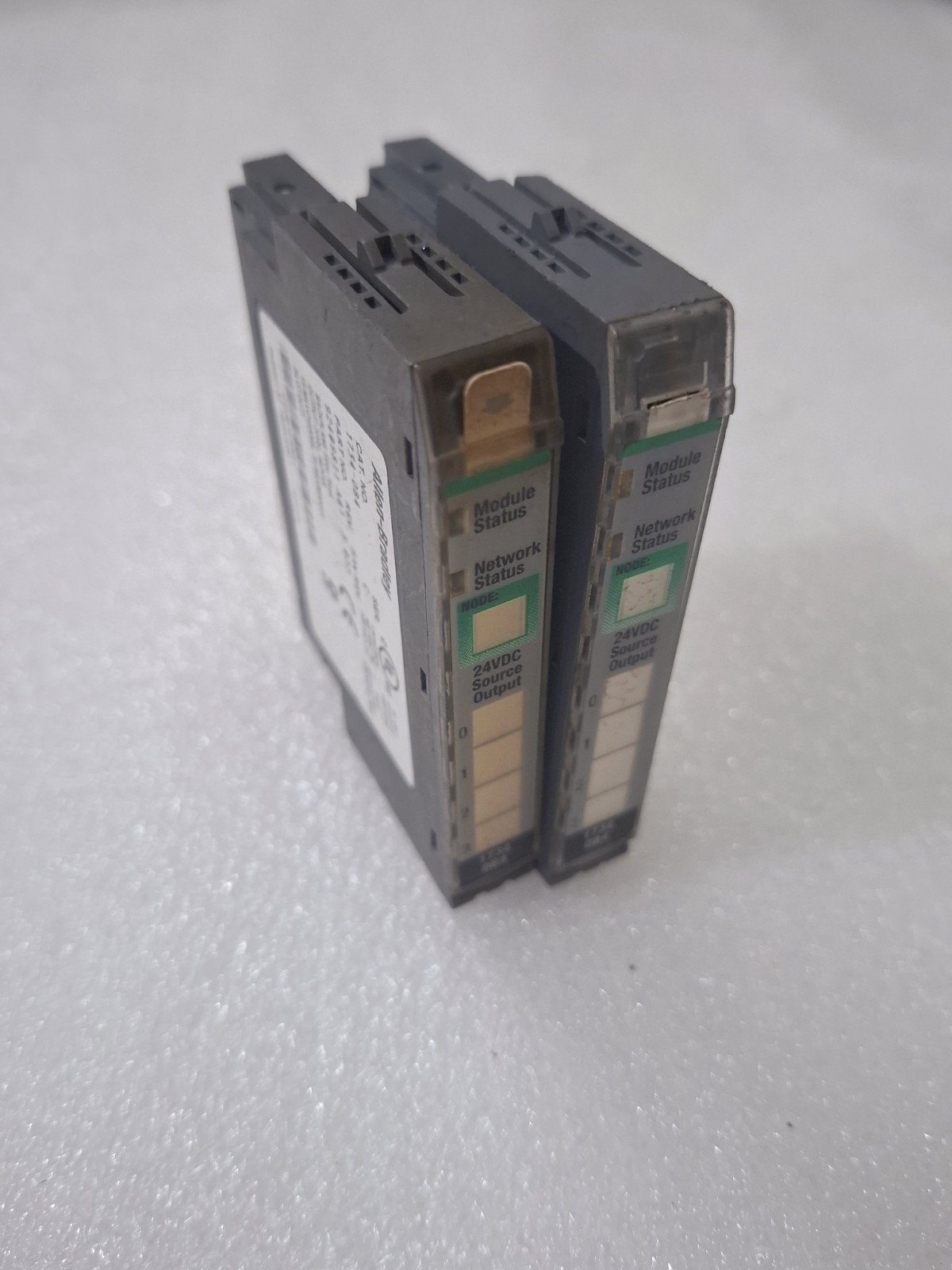 LOT OF 2 PCS ALLEN BRADLEY 1734-OB4 24VDC SOURCE OUTPUT MODULE SER. C 1734OB4