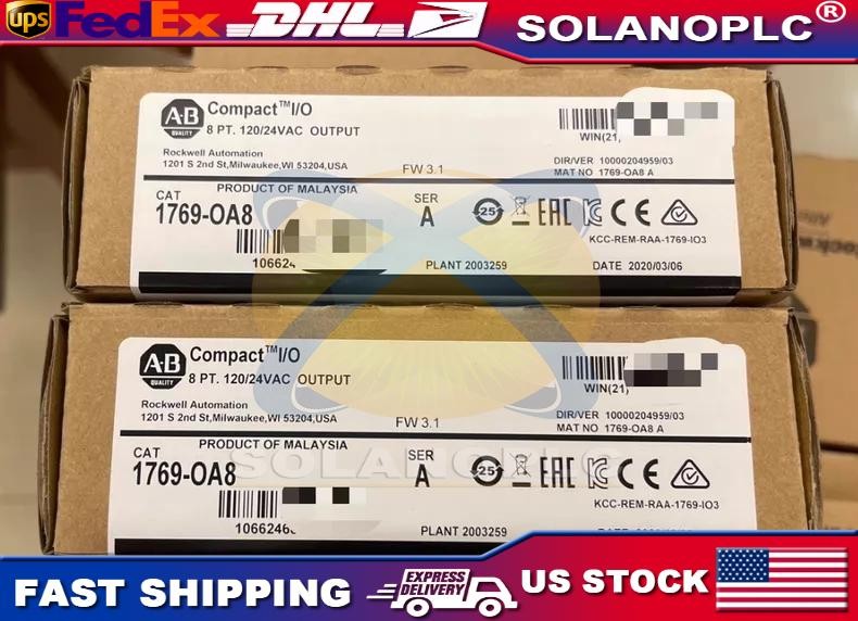 AB 1769-OA8 New Factory Sealed 1769OA8/B CompactLogix PLC Output Module