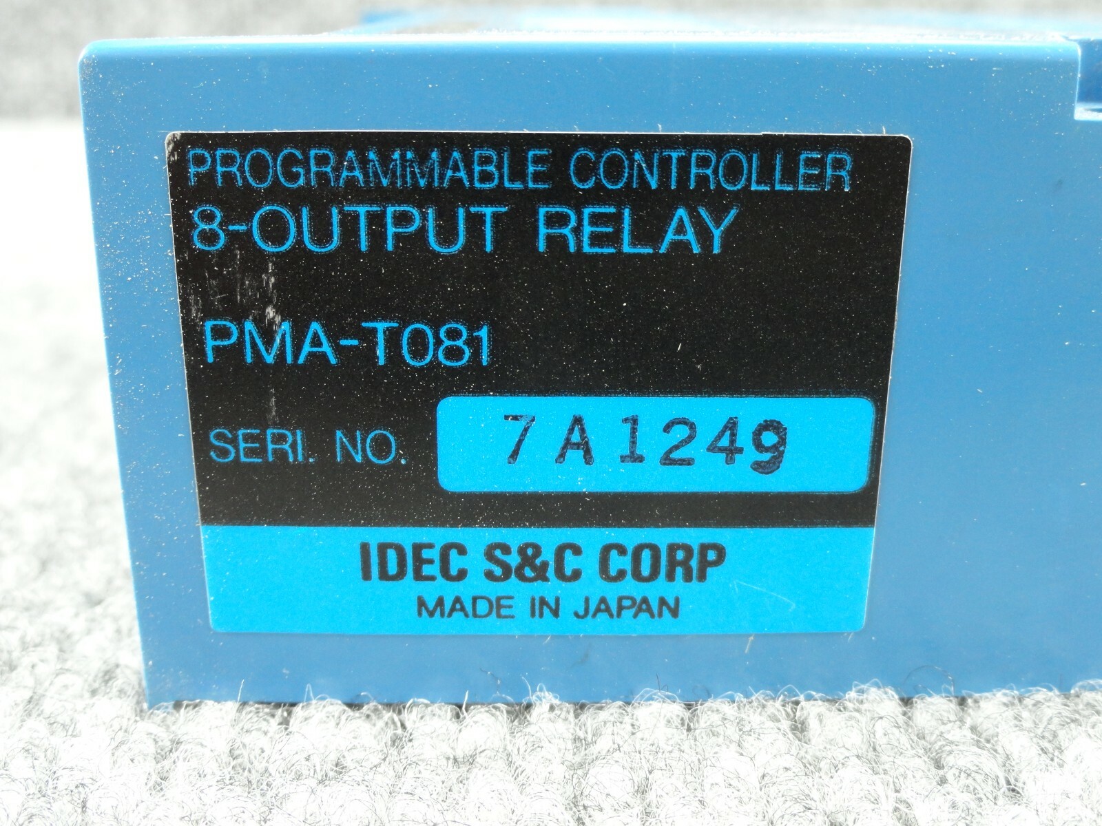 Unused IDEC S&C Corp PMA-T081 Programmable Controller 8 Output Relay