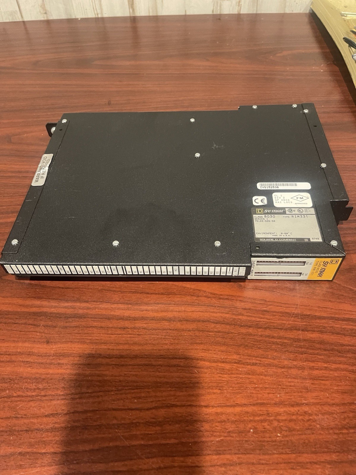 Square D Sy/Max Class 8030 Type RIM-3331 Digital PLC Input Module