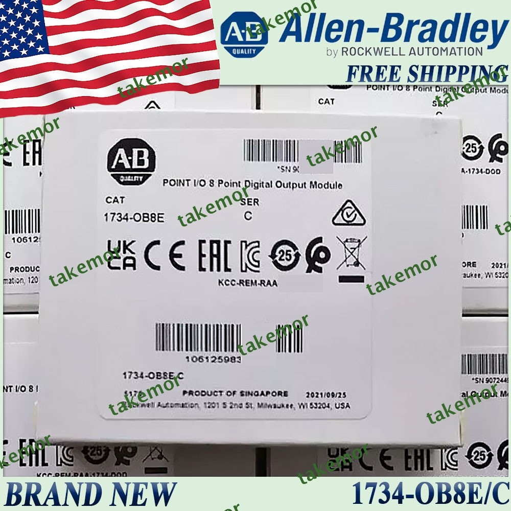 New in Box AB 1734-OB8E/C Point I/O 8-Channel Output Module US 1734-OB8E serC