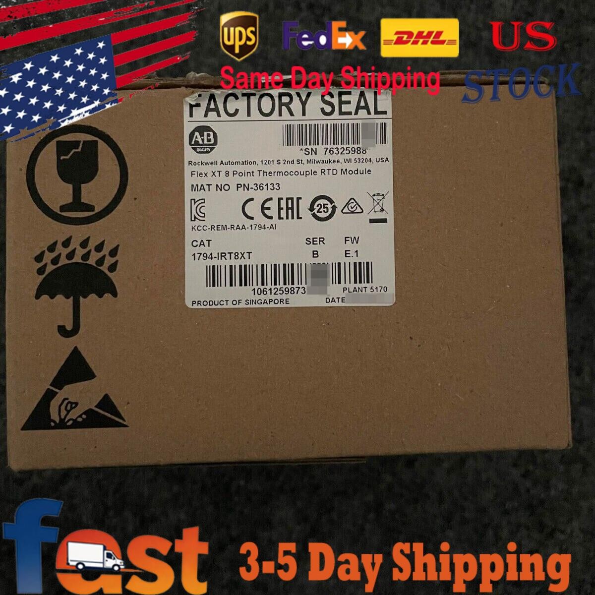 NEW SEALED AB 1794-IRT8XT Thermocouple RTD Flex I/O Fast Shipping US Free Tax