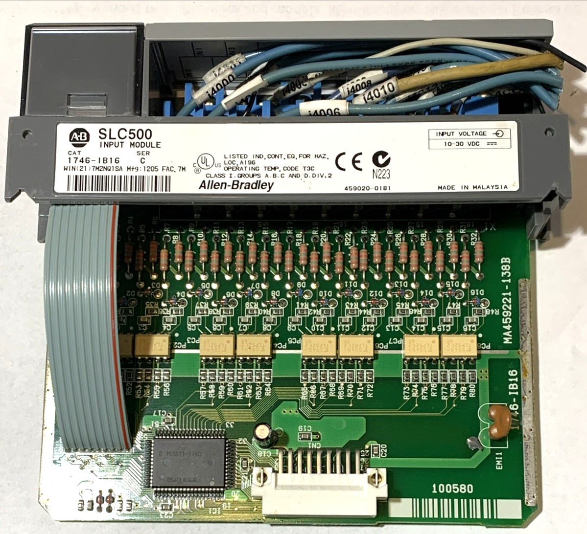 Allen Bradley 1746-IB16 Ser C SLC 500 Input Module 16 Point $15 + FREE SHIPPING