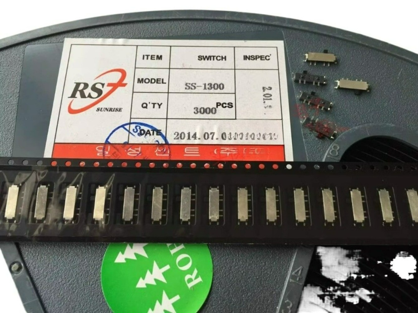 100PC MSK-13C01 toggle switch patch 8-pin 3-speed